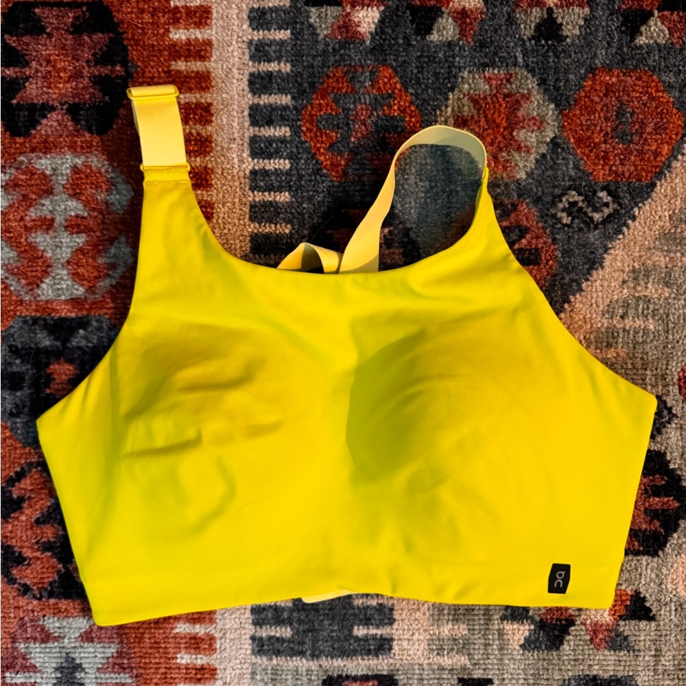 On Running Neon Yellow Endurance Sports Bra